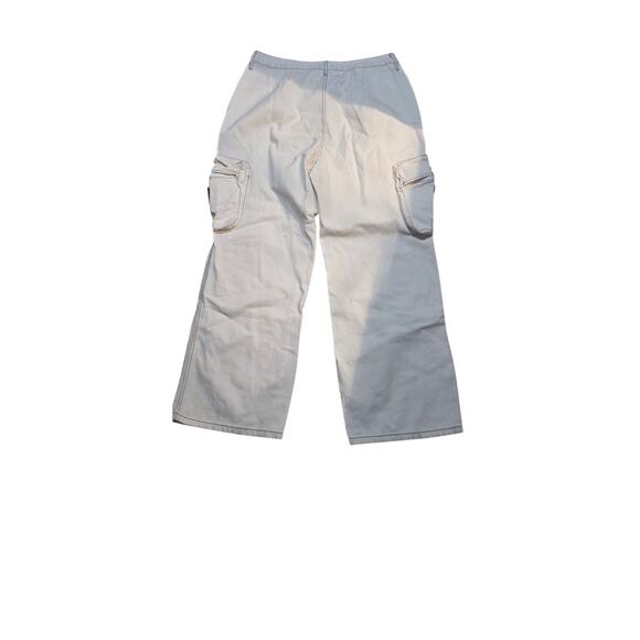 Machine Denim Cargo Jeans – Cream – 100% Cotton – Size 14 - Picture 3 of 5